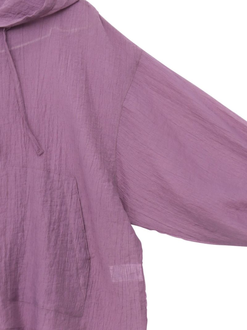 【雅結】桜とシマエナガ刺繍 シアー素材ブラウスパーカー