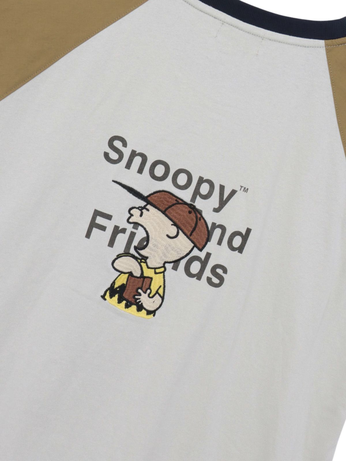 【JUICY×PEANUTS】“VINTAGE SNOOPY”サガラ刺繍 袖切替Tシャツ〔別注〕