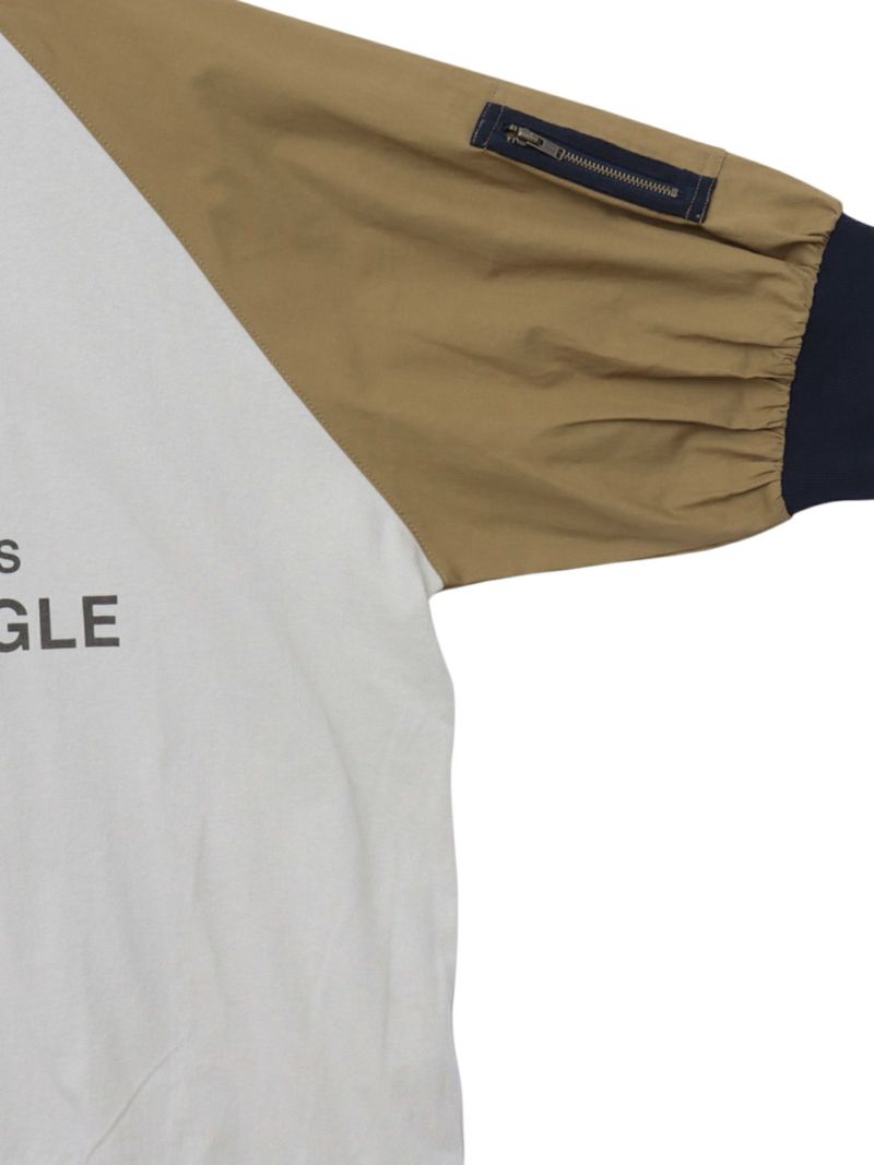 【JUICY×PEANUTS】“VINTAGE SNOOPY”サガラ刺繍 袖切替Tシャツ〔別注〕