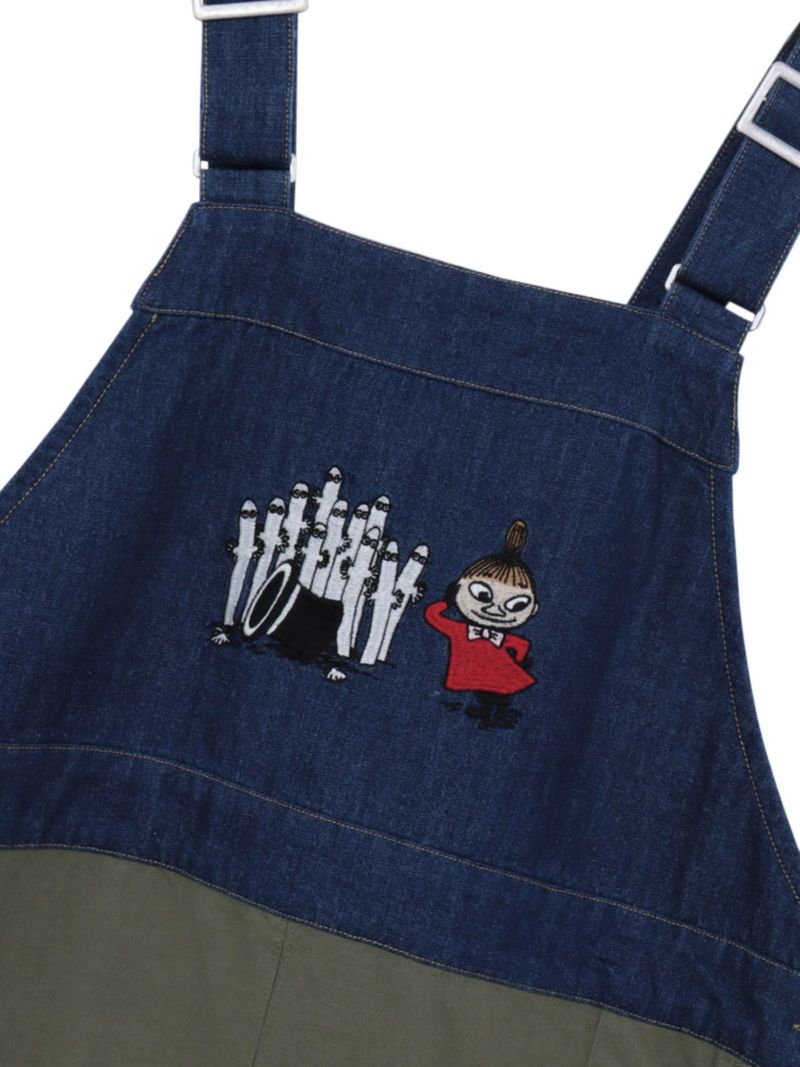 【JUICY×MOOMIN】“リトルミイとニョロニョロ”総刺繍 切替ジャンパースカート〔別注〕