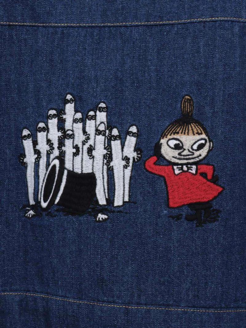 【JUICY×MOOMIN】“リトルミイとニョロニョロ”総刺繍 切替ジャンパースカート〔別注〕