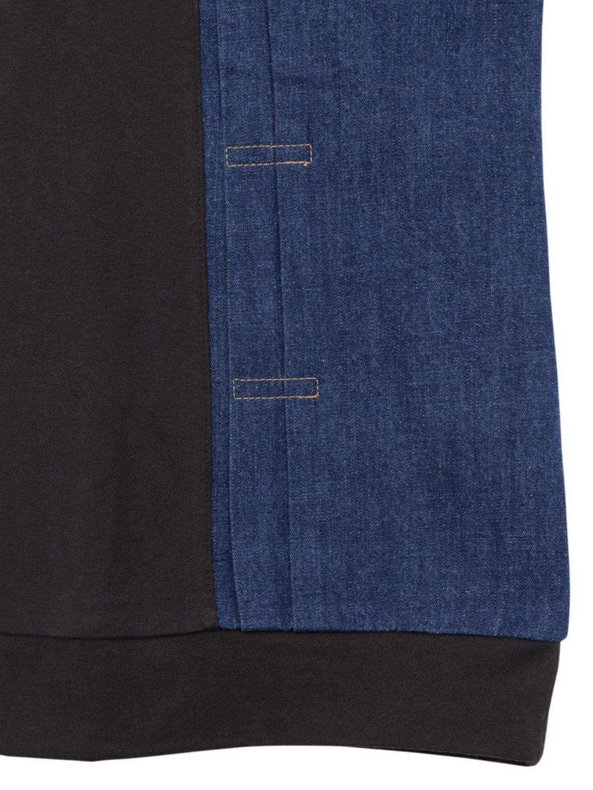 【JUICY×PEANUTS】トラッカー風タック遣い デニム切替プルオーバー〔別注〕