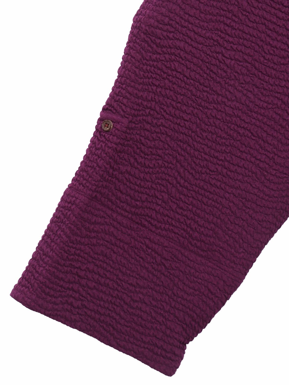 【雅結】菊刺繍ふくれジャガード素材 和生地遣い7分袖ZIPパーカー