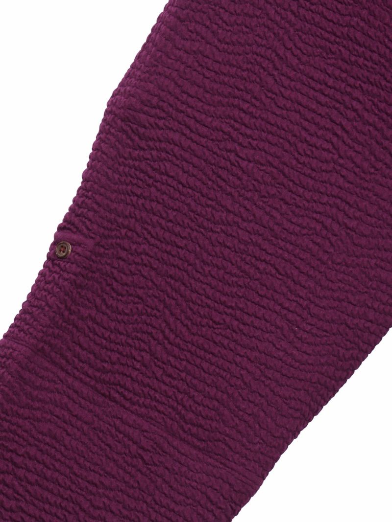 【雅結】菊刺繍ふくれジャガード素材 和生地遣い7分袖ZIPパーカー