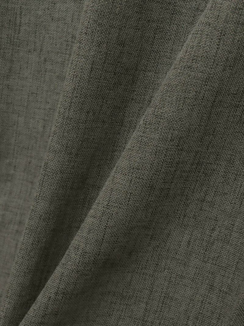 【雅結】桜唐草刺繍シャンブレー素材クロップドパンツ