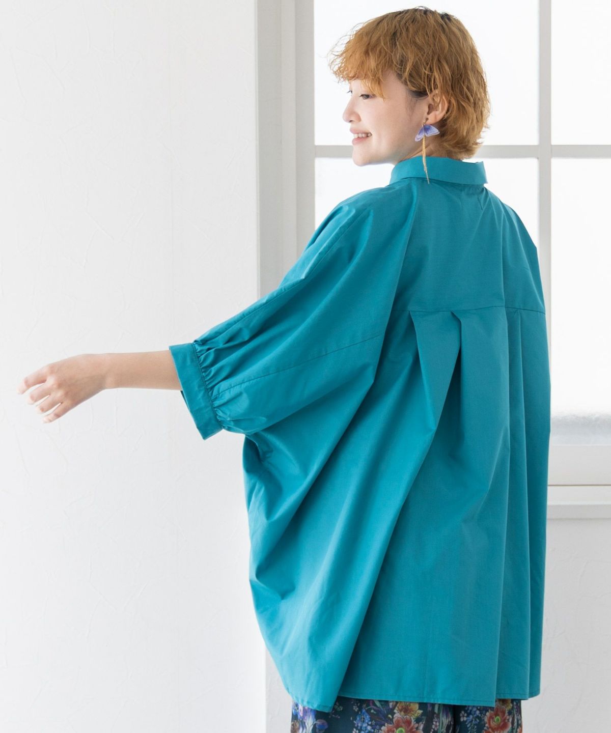 【雅結×iS ScoLar】コラボ 和風花柄シャツ