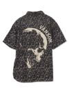 【VANSON】スカル総刺繍 半袖シャツ
