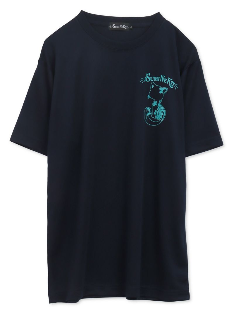 【SUMINEKO】“スミネコ”プリントDRY素材Tシャツ