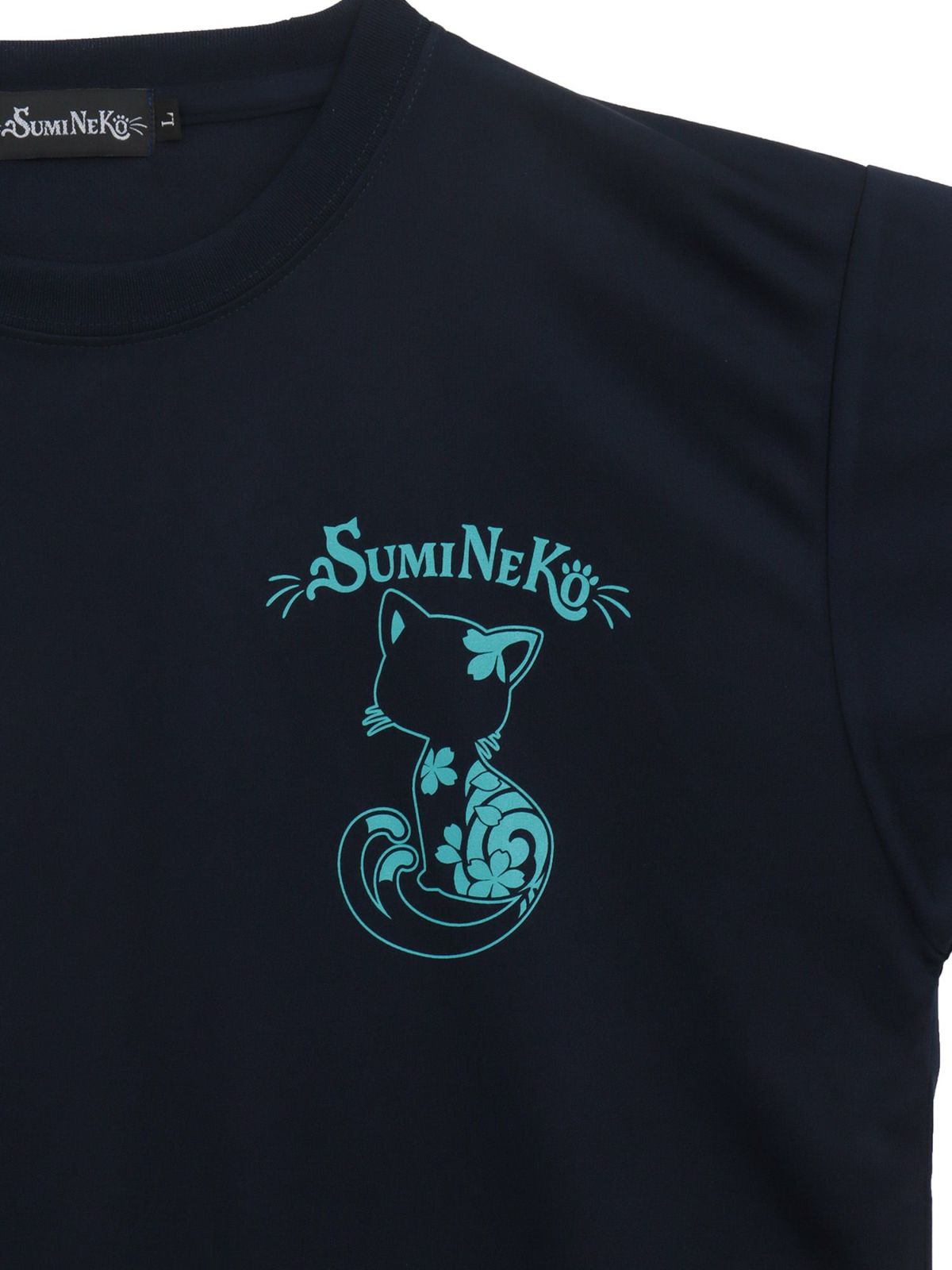 【SUMINEKO】“スミネコ”プリントDRY素材Tシャツ