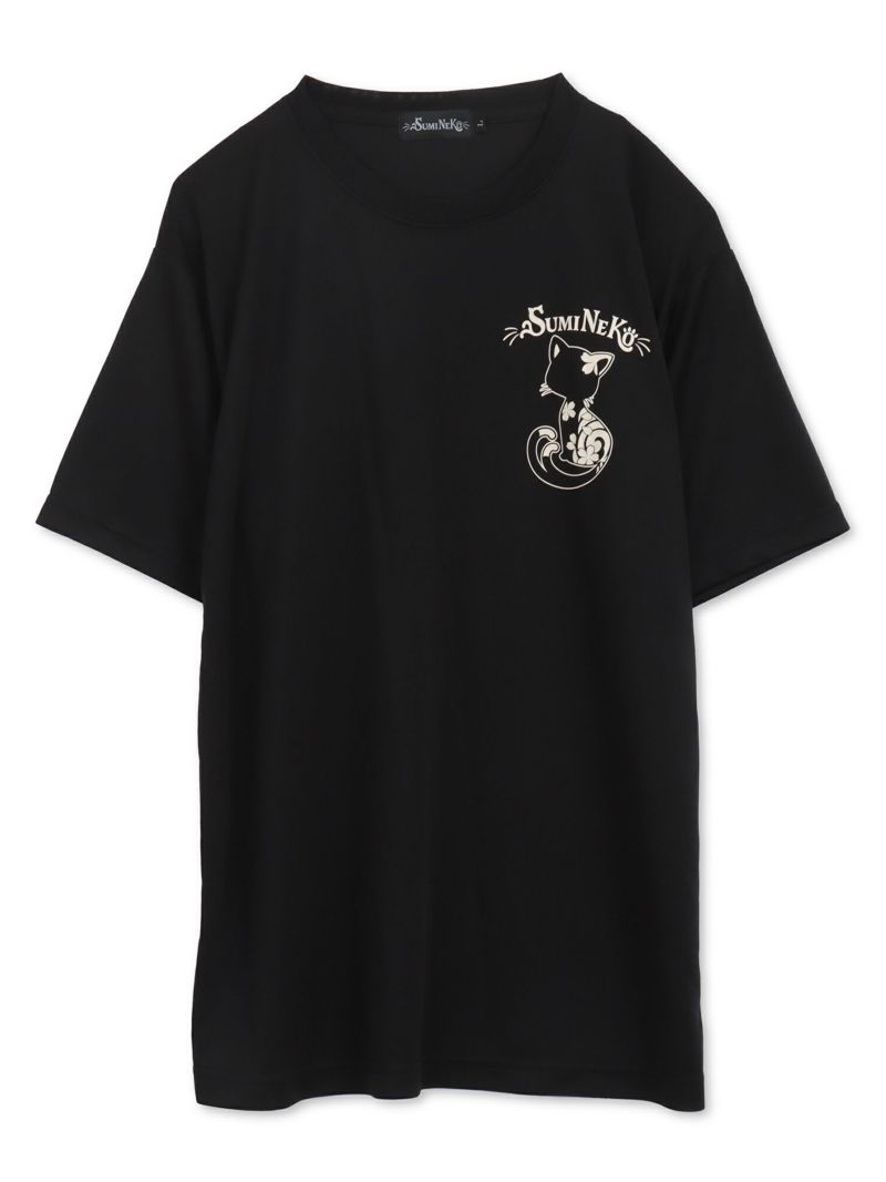【SUMINEKO】“スミネコ”プリントDRY素材Tシャツ