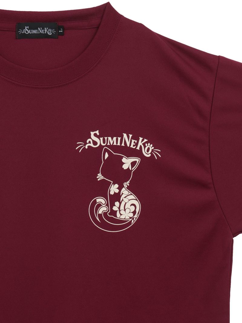 【SUMINEKO】“スミネコ”プリントDRY素材Tシャツ