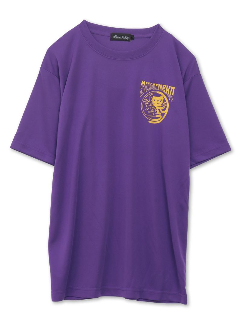 【SUMINEKO】“YIN YANG CAT”プリントDRY素材Tシャツ