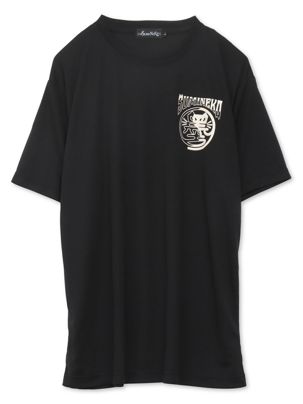 【SUMINEKO】“YIN YANG CAT”プリントDRY素材Tシャツ
