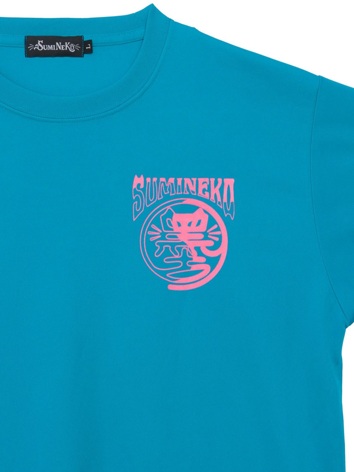 【SUMINEKO】“YIN YANG CAT”プリントDRY素材Tシャツ