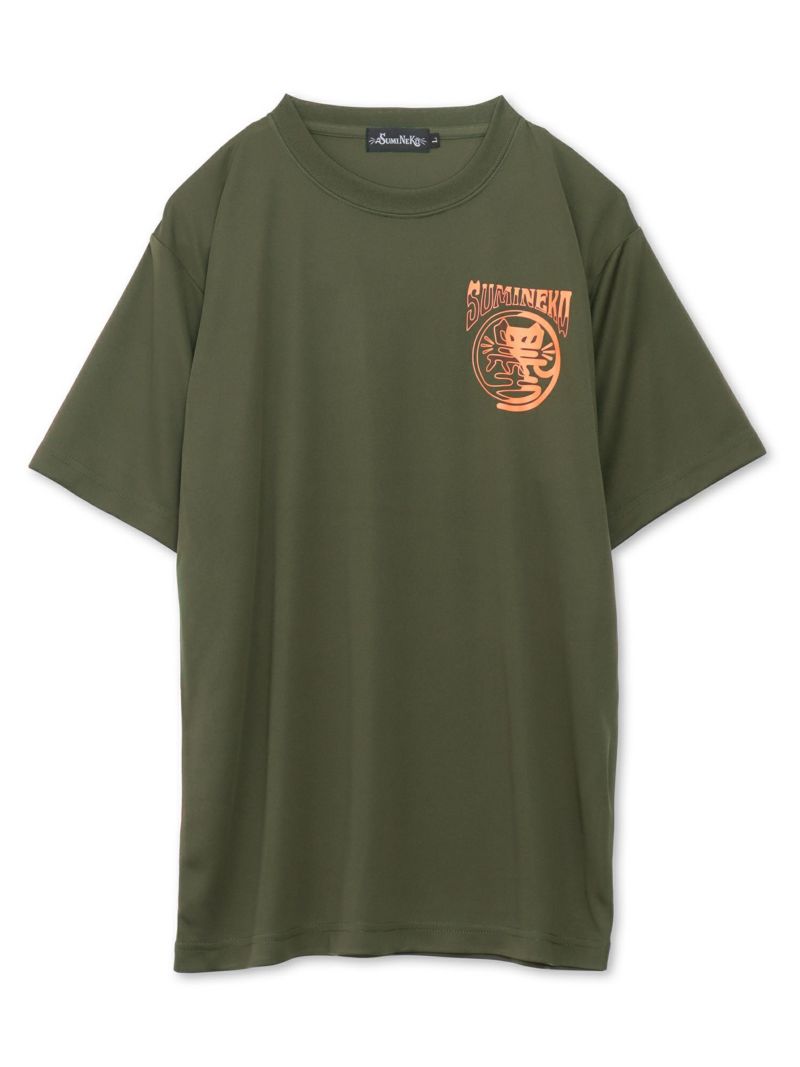 【SUMINEKO】“YIN YANG CAT”プリントDRY素材Tシャツ