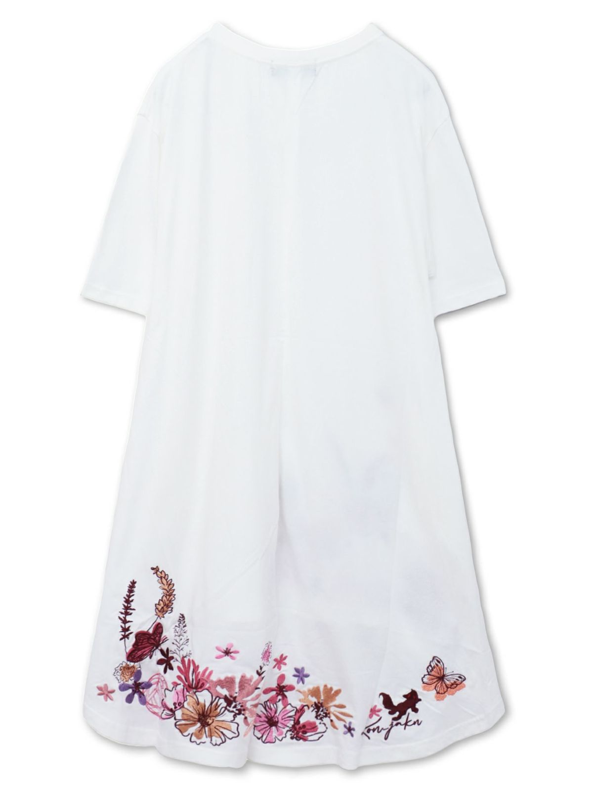 【今昔 -KON-JAKU-】“手毬と花”総刺チュニックTシャツ