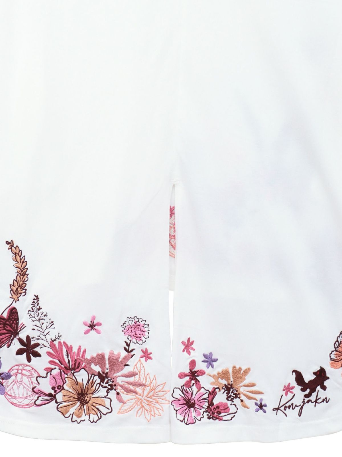【今昔 -KON-JAKU-】“手毬と花”総刺チュニックTシャツ