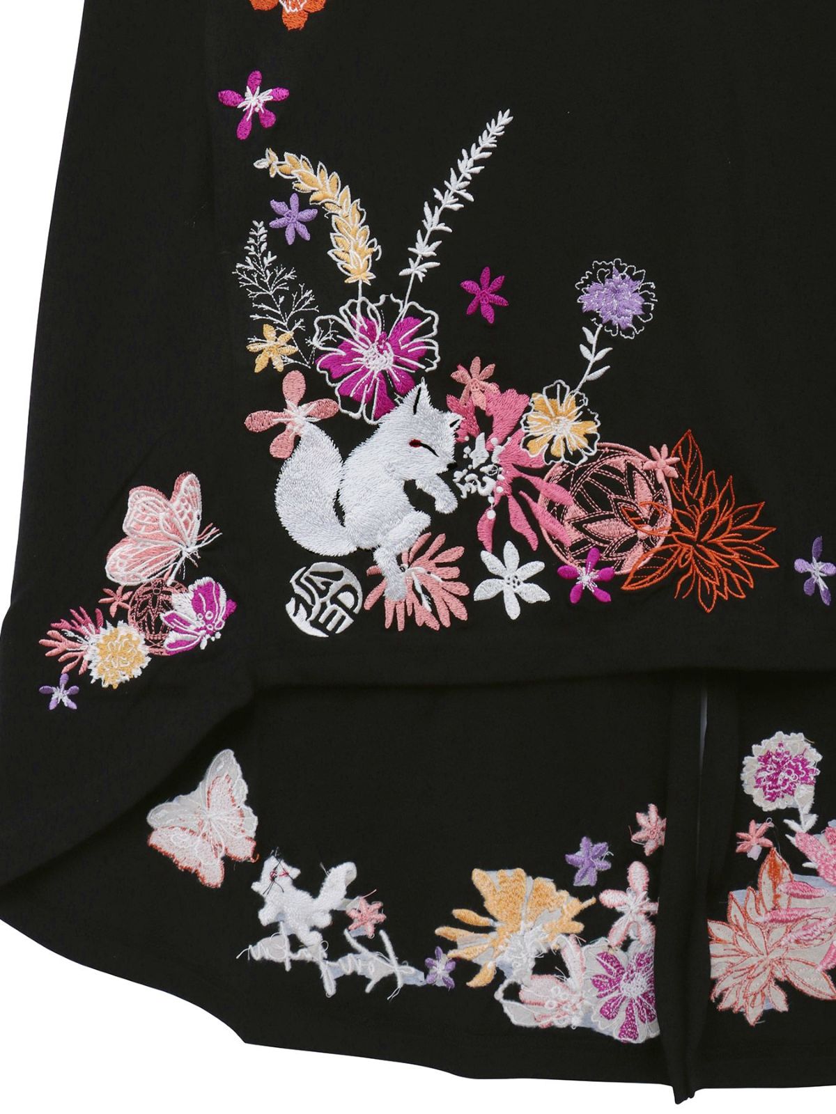 【今昔 -KON-JAKU-】“手毬と花”総刺チュニックTシャツ