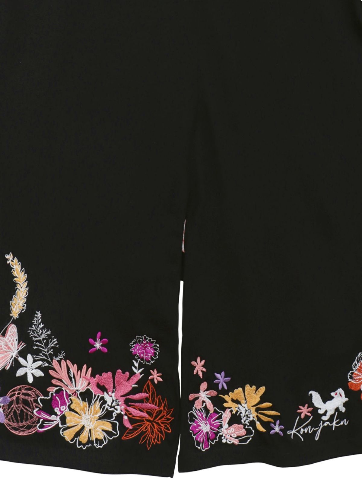 【今昔 -KON-JAKU-】“手毬と花”総刺チュニックTシャツ