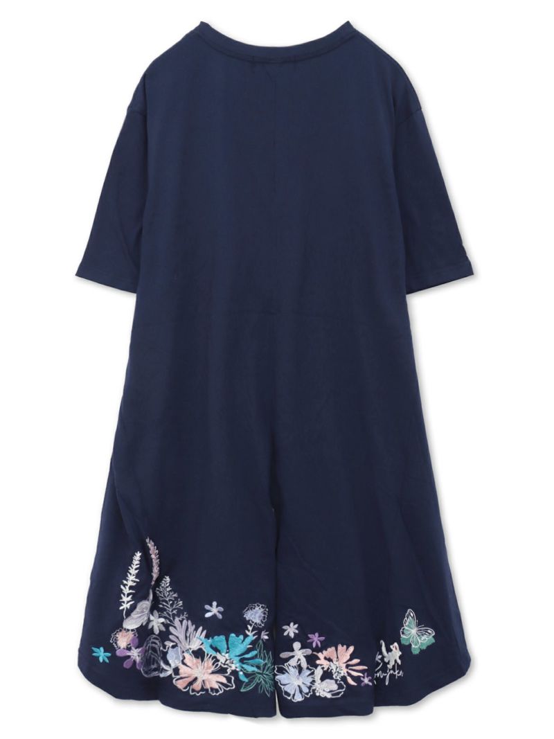 【今昔 -KON-JAKU-】“手毬と花”総刺チュニックTシャツ