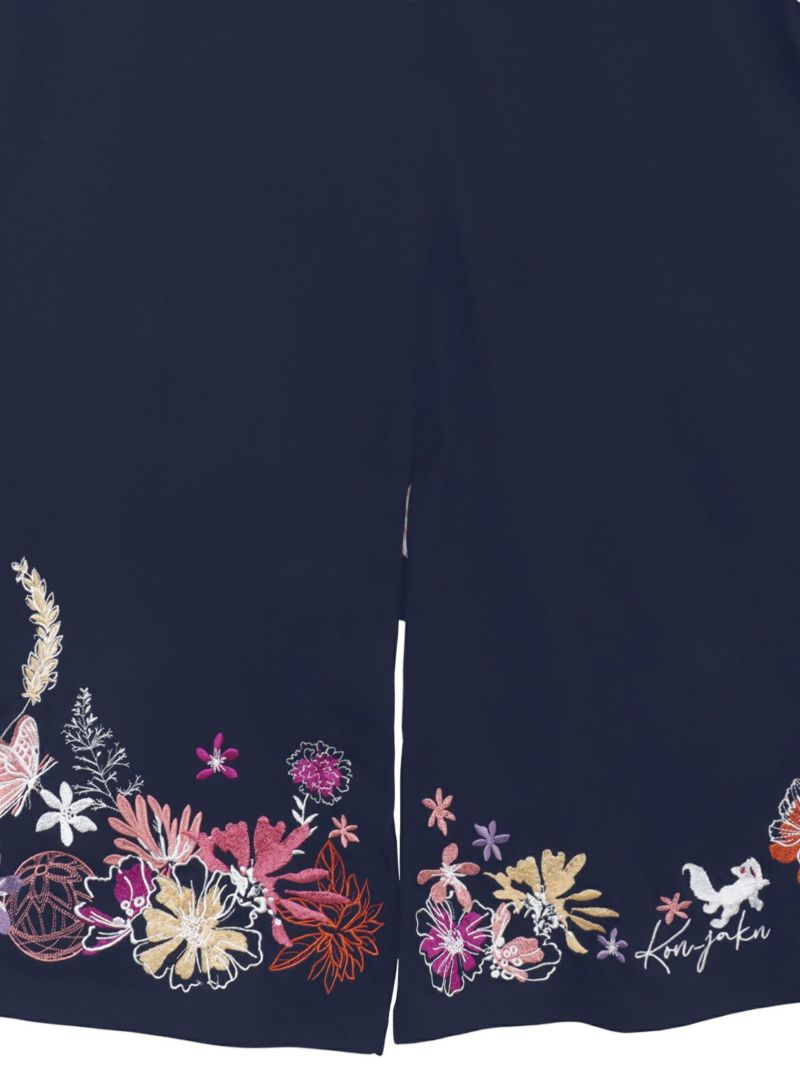 【今昔 -KON-JAKU-】“手毬と花”総刺チュニックTシャツ