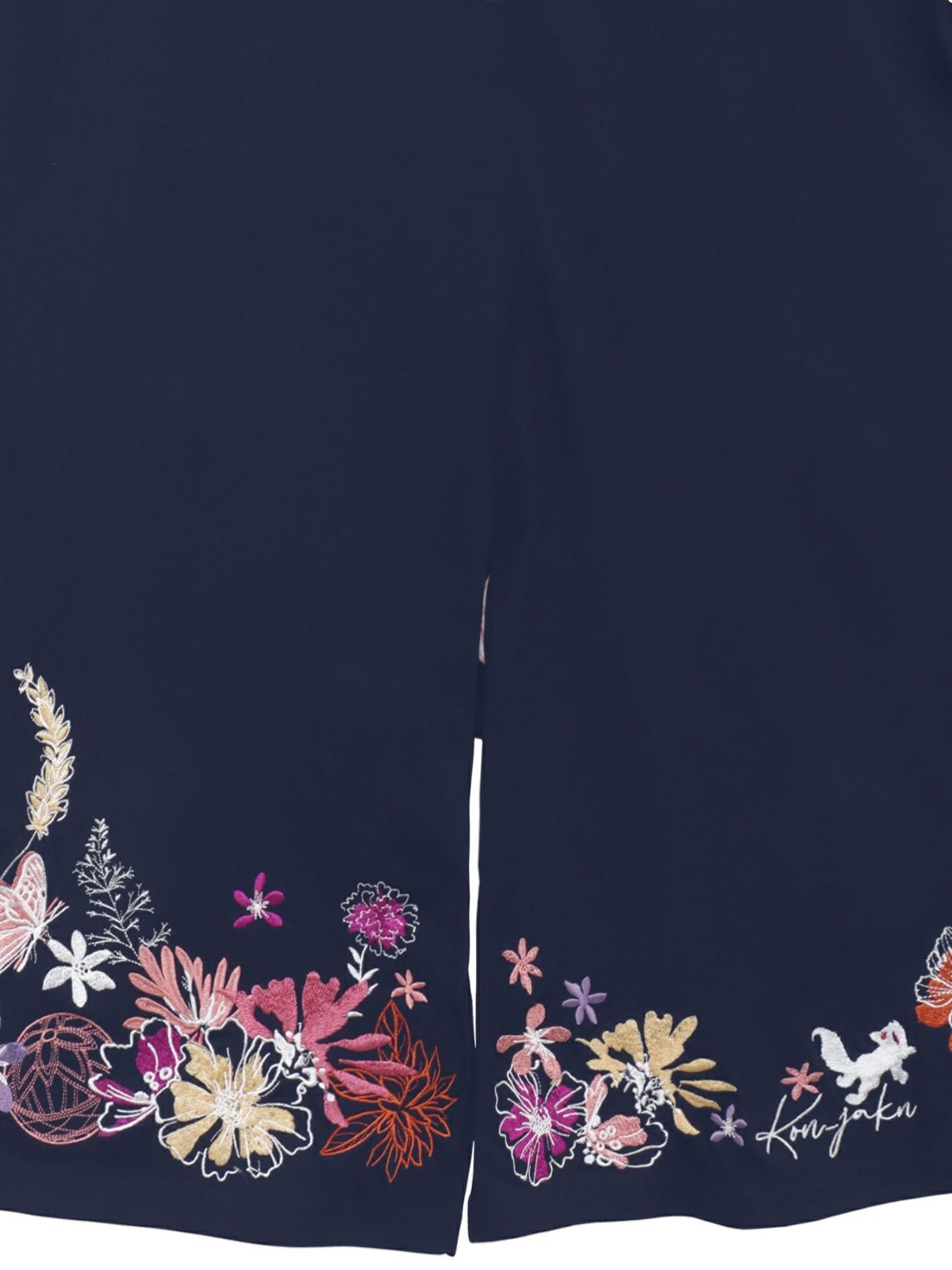 【今昔 -KON-JAKU-】“手毬と花”総刺チュニックTシャツ