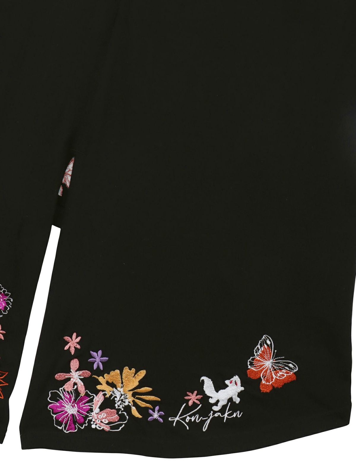 【今昔 -KON-JAKU-】“手毬と花”総刺チュニックTシャツ