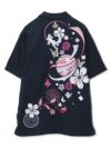 【今昔 -KON-JAKU-】“桜花爛漫”総刺繍 半袖開襟シャツ
