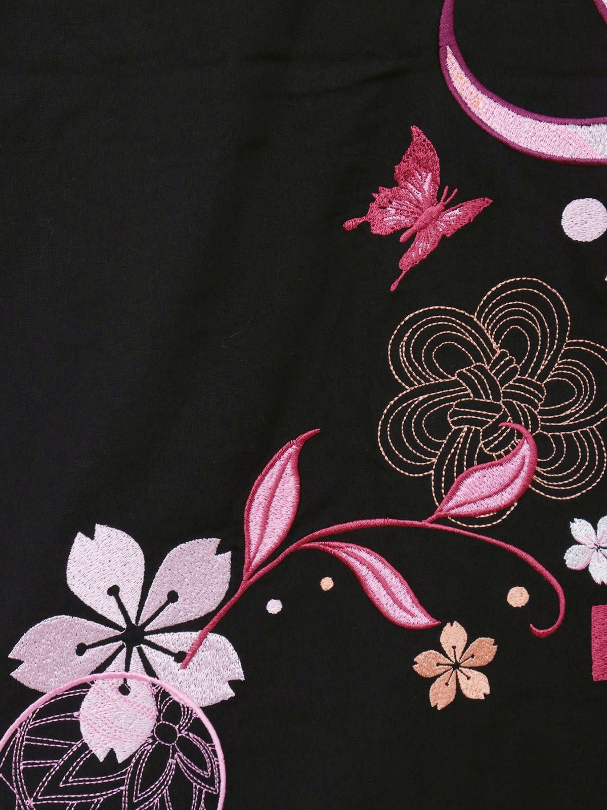 【今昔 -KON-JAKU-】“桜花爛漫”総刺繍 半袖開襟シャツ