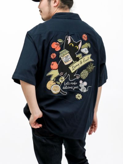 【LiN】<br>“美味しいジャムを作ろう”総刺繍 半袖シャツ