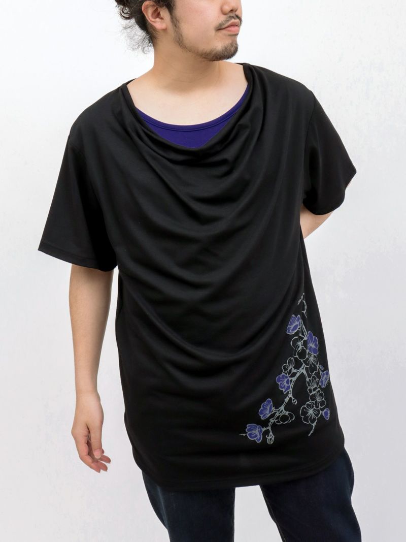 【雅結 -EN-】陰桜プリント ドレープTシャツ