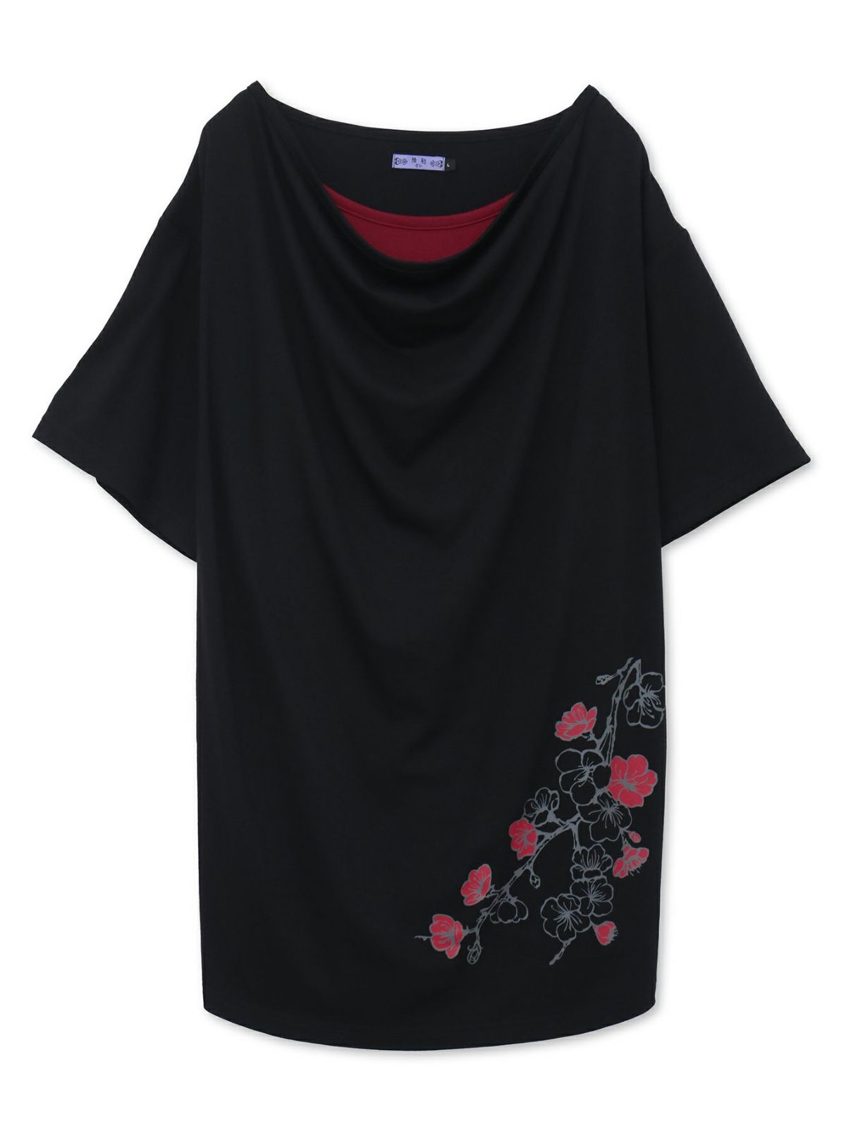 【雅結 -EN-】陰桜プリント ドレープTシャツ