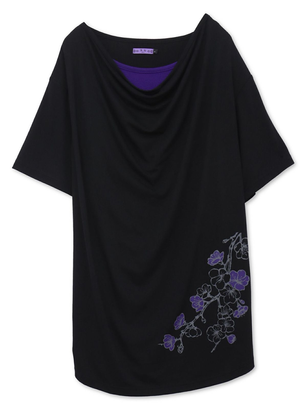 【雅結 -EN-】陰桜プリント ドレープTシャツ