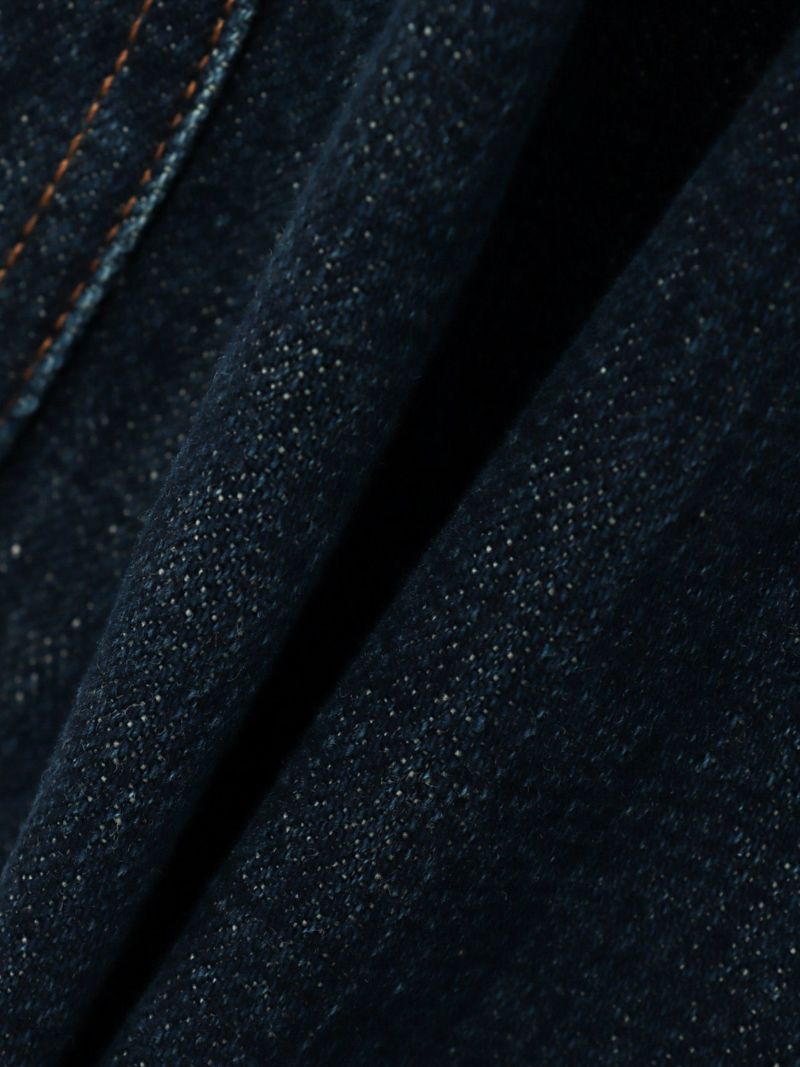 【SUMINEKO】“ツバメと振り向き猫”総刺繍デニムショーツ