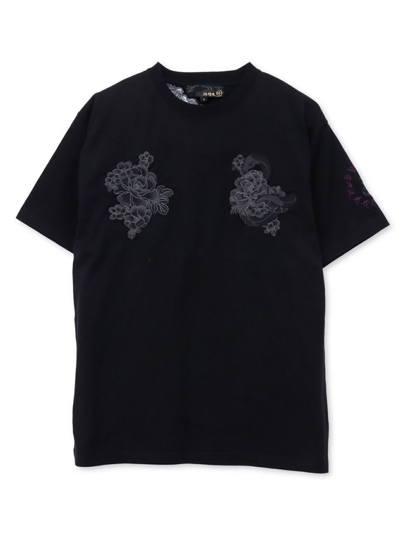 【絡繰魂・粋】“ヤマタノオロチ”総刺繍Tシャツ〔別注〕