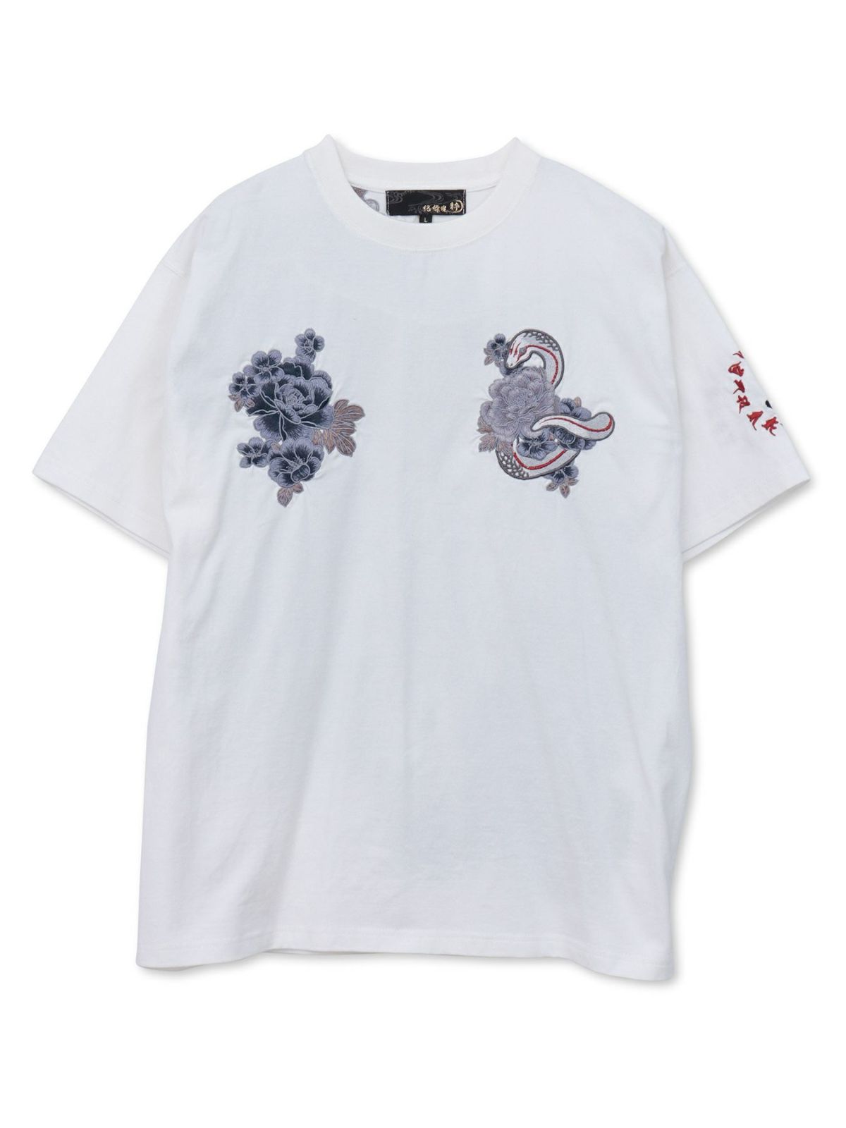 【絡繰魂・粋】“ヤマタノオロチ”総刺繍Tシャツ〔別注〕