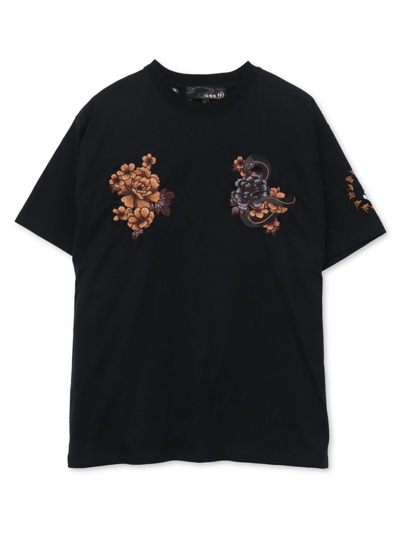 【絡繰魂・粋】“ヤマタノオロチ”総刺繍Tシャツ〔別注〕