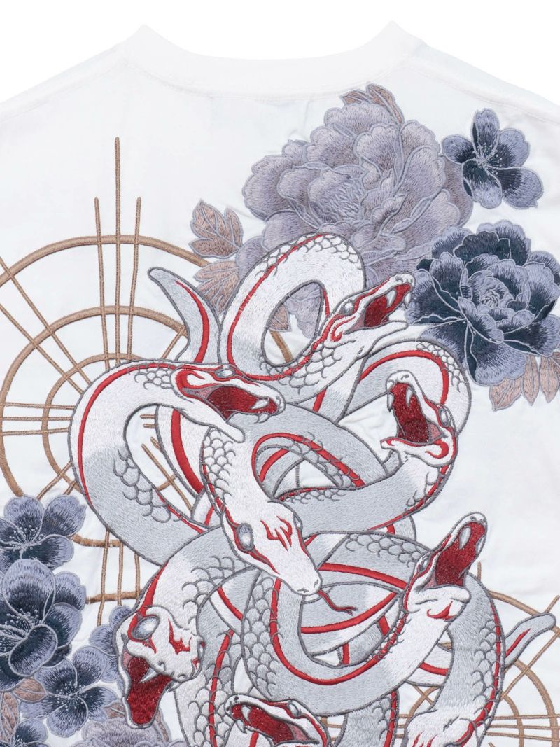【絡繰魂・粋】“ヤマタノオロチ”総刺繍Tシャツ〔別注〕