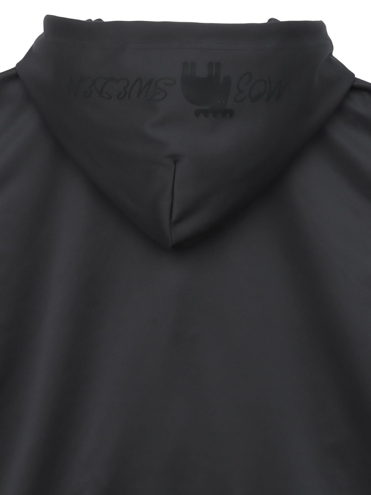 【moz】エルクサガラ刺繍入りジャージ素材 半袖ZIPパーカー〔別注〕