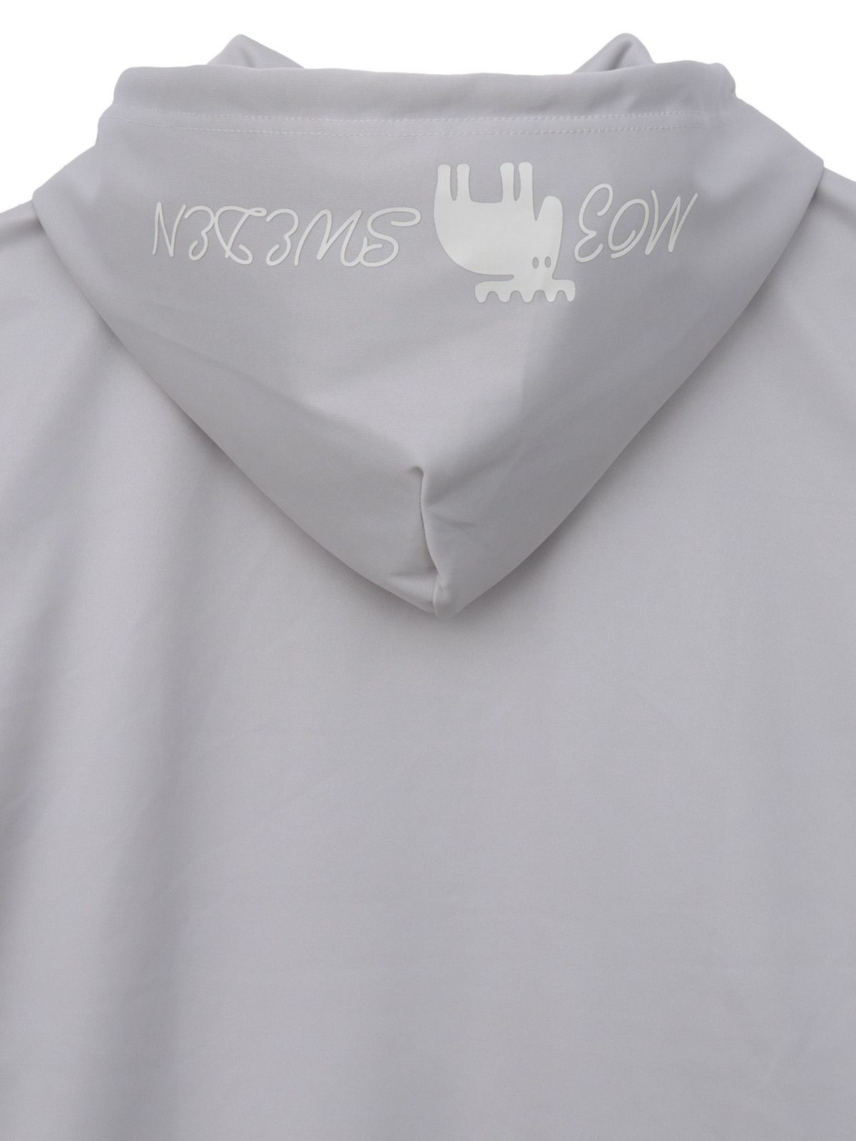 【moz】エルクサガラ刺繍入りジャージ素材 半袖ZIPパーカー〔別注〕