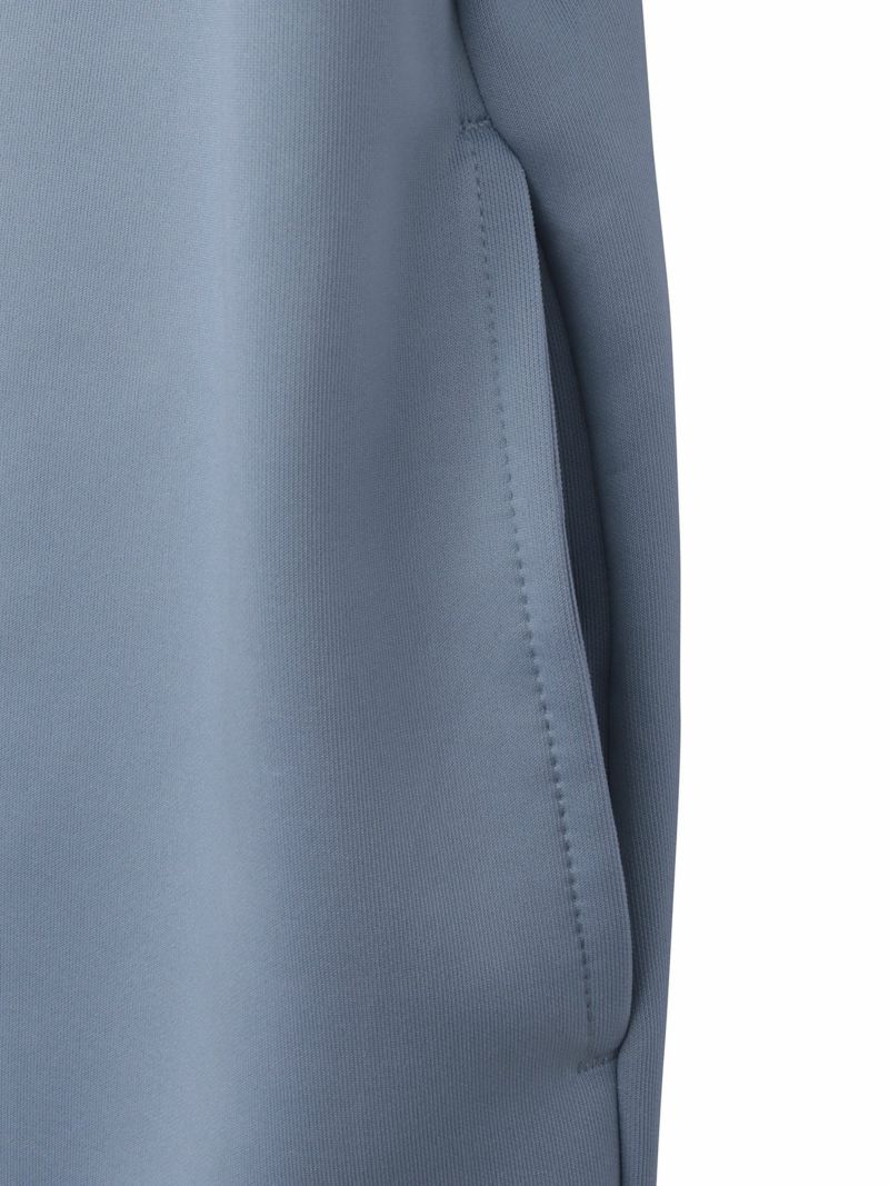 【moz】エルクサガラ刺繍入りジャージ素材 半袖ZIPパーカー〔別注〕