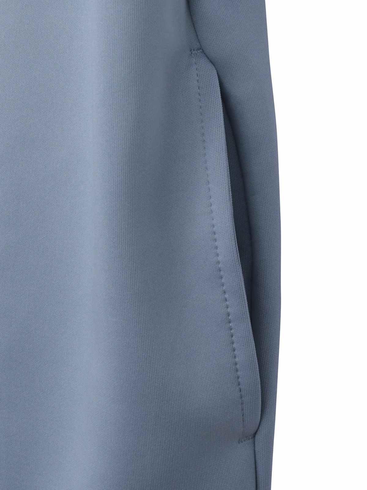 【moz】エルクサガラ刺繍入りジャージ素材 半袖ZIPパーカー〔別注〕