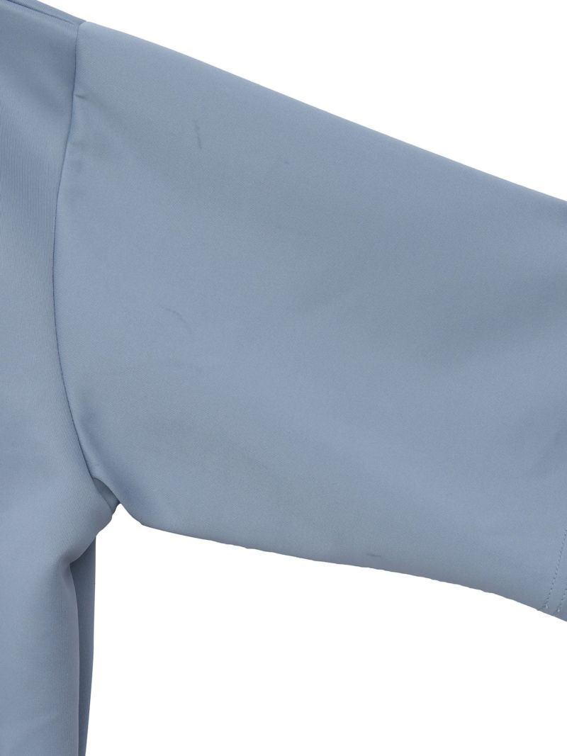 【moz】エルクサガラ刺繍入りジャージ素材 半袖ZIPパーカー〔別注〕