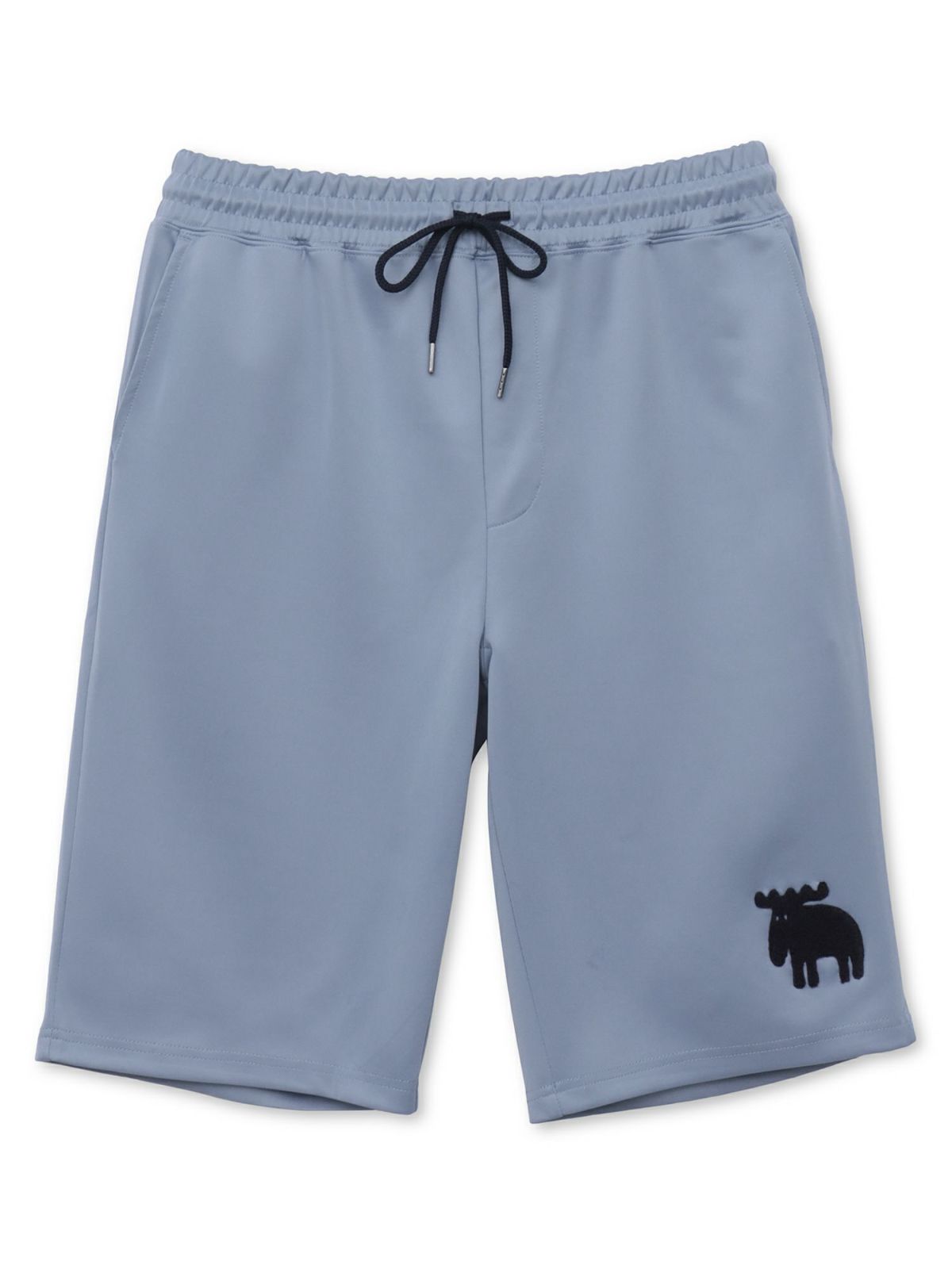 【moz】エルクサガラ刺繍入りジャージ素材 ショートパンツ〔別注〕