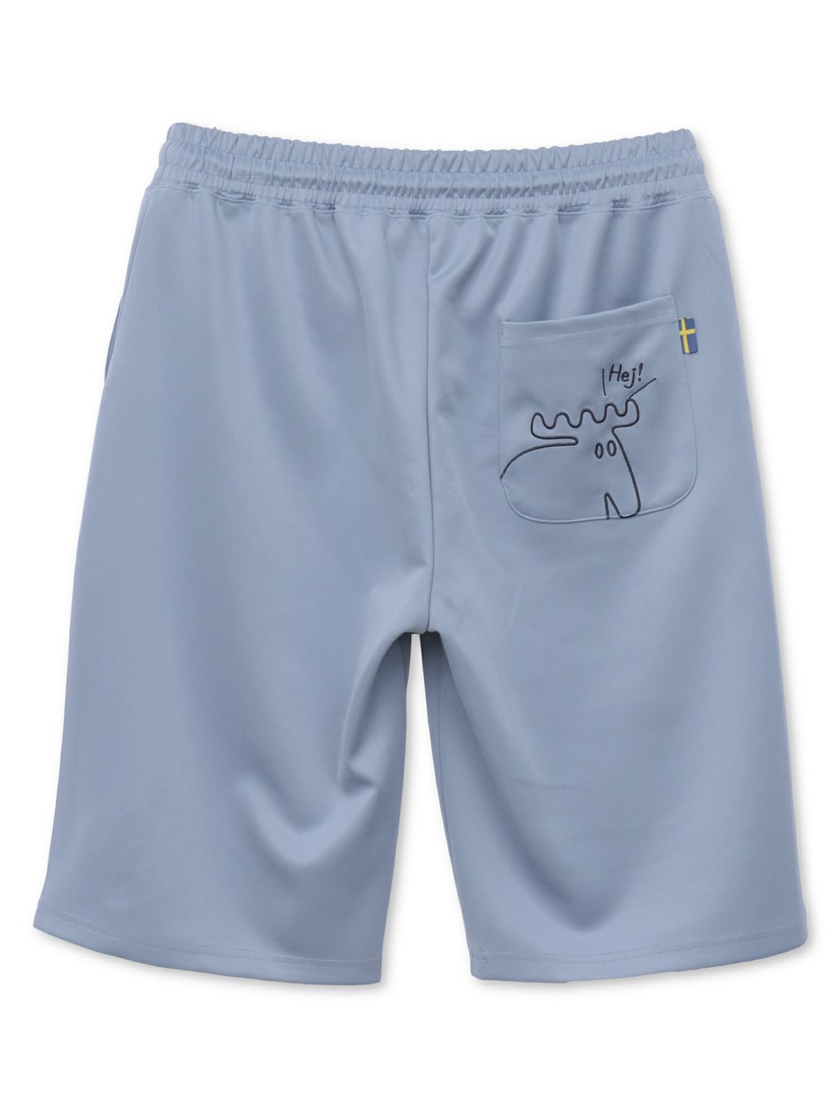 【moz】エルクサガラ刺繍入りジャージ素材 ショートパンツ〔別注〕