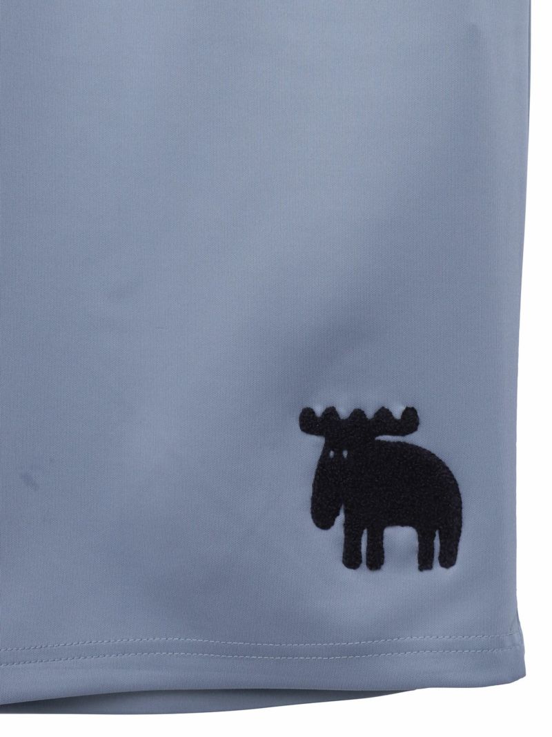 【moz】エルクサガラ刺繍入りジャージ素材 ショートパンツ〔別注〕