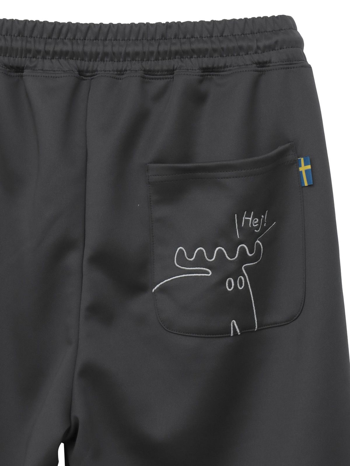 【moz】エルクサガラ刺繍入りジャージ素材 ショートパンツ〔別注〕