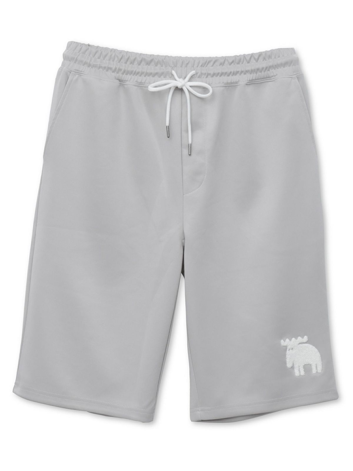 【moz】エルクサガラ刺繍入りジャージ素材 ショートパンツ〔別注〕