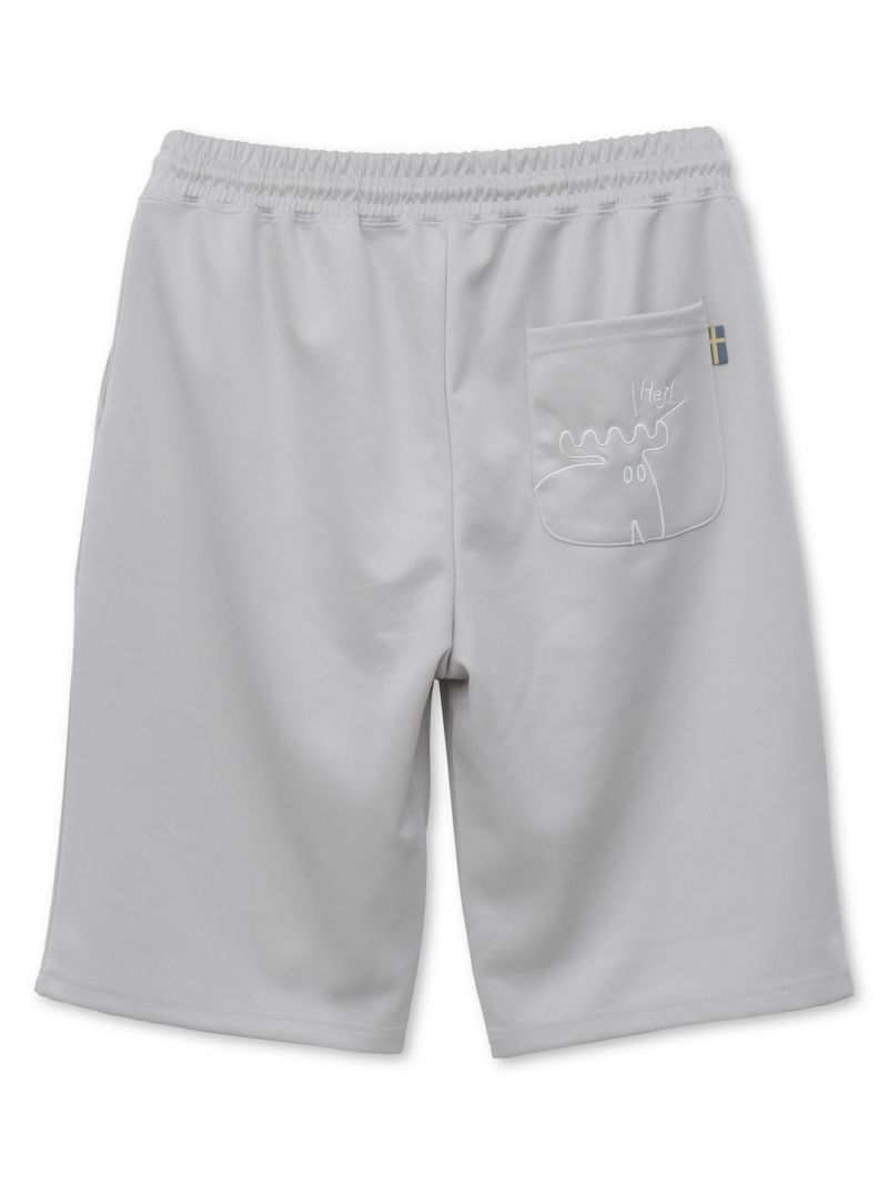 【moz】エルクサガラ刺繍入りジャージ素材 ショートパンツ〔別注〕