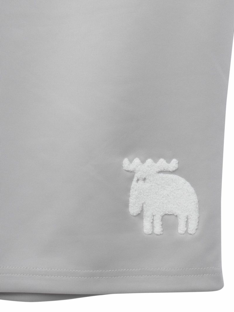 【moz】エルクサガラ刺繍入りジャージ素材 ショートパンツ〔別注〕